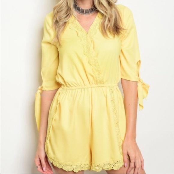 Dresses & Skirts - Yellow Romper - Size Medium